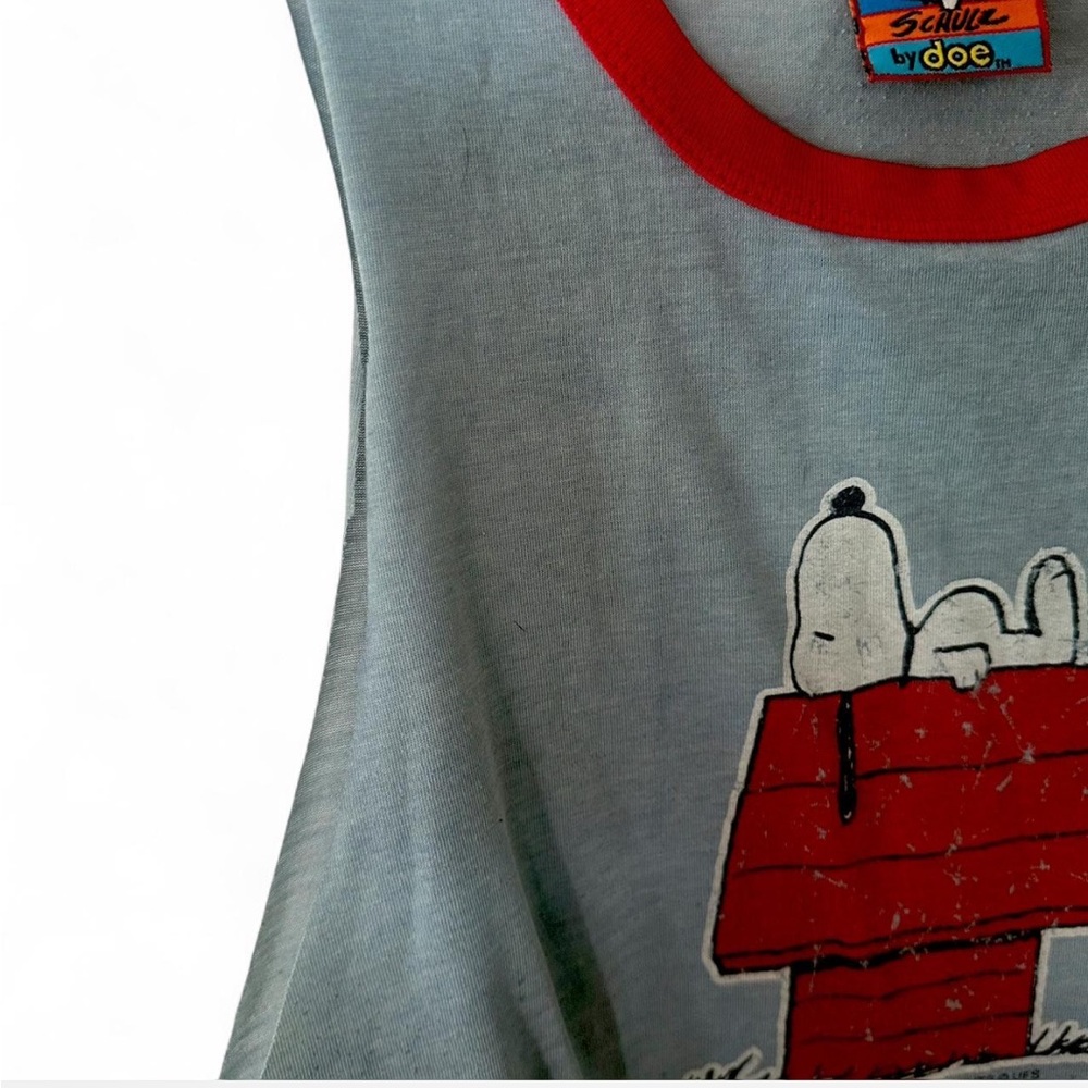 Peanuts Snoopy Kids Tank Top - Gray and Red - Picture 2 of 6